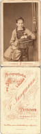 Tetschen-Bodenbach Decín Fotokunst Atelier-Foto F. Jungmann Foto Frau 1900  CdV - República Checa
