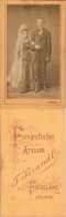 Atelier-Photo/Foto F. Brandl Friedland (Böhmen): Paar 1900 Kabinettfoto CdV - Couples