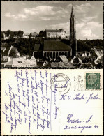 Ansichtskarte Landshut Panorama-Ansicht Blick Martinskirche 1954 - Landshut