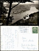 Ansichtskarte Stolzenfels-Koblenz Schloß Stolzenfels Mit Rhein Panorama 1959 - Koblenz