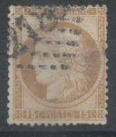 Lot N°83394   Variété/n°55, Oblitéré GC 2188 LE MANS(71), Indice 1, Tache Blanche Coté Perles SUD OUEST, Clair - 1871-1875 Ceres