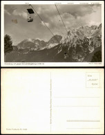 Ansichtskarte Mittenwald Kranzberg-Lift Gegen Karwendelgebirge (2382 M) 1950 - Mittenwald