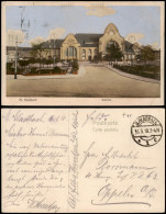 Ansichtskarte Mönchengladbach Bahnhof 1918  Gel. Feldpoststempel - Mönchengladbach