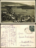 Bad Langenau Długopole Zdrój Blick Auf Stadt 1938  Gel. Bahnpoststempel Breslau - Schlesien