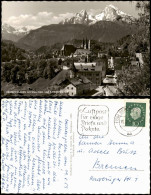 Berchtesgaden Ortspanorama Mit Watzmann Und Schönfeldspitze 1959 - Berchtesgaden