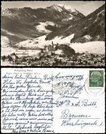 Ansichtskarte Ruhpolding Panorama-Ansicht Mit Bayer. Alpen Hochfelln 1955 - Ruhpolding