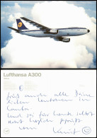 Ansichtskarte  Lufthansa A300 Flugzeug Airplane Avion Airbus 1987 - 1946-....: Modern Tijdperk