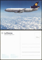 Ansichtskarte  McDonnell Douglas DC 10 Lufthansa Flugzeug Airplane Avion 1988 - 1946-....: Moderne