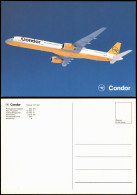 Ansichtskarte  Flugzeug Airplane Avion Boeing 757-300 Condor 1986 - 1946-....: Era Moderna