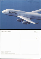 Ansichtskarte  Flugzeug Airplane Avion Lufthansa Boeing 747-400 1989 - 1946-....: Moderne