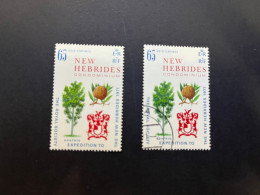 11-5-2024 (stamp) Mint & Used - New Hebrides / Nouvelle Hébrides - Trees (Arbre) 2 Stamps - Vanuatu (1980-...)