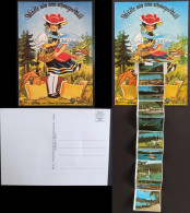 Titisee Schwarzwald Mädchen Mädele Mit Leporello-Ausziehbilder 1960 Leporello - Sonstige & Ohne Zuordnung