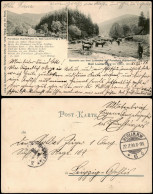 Bad Lauterberg Im Harz 2 Bild. Forsthaus Kupferhütte, Schäfer 1899 - Bad Lauterberg