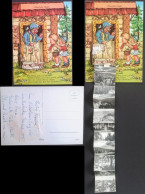 Märchen Hänsel Und Gretel Motivkarte Mit Leporello-Ausziehbilder 1964 Leporello - Sin Clasificación