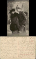 Ansichtskarte  Militär/Propaganda 1.WK Frau Und Soldat Deutsche Treue 1917 - Oorlog 1914-18