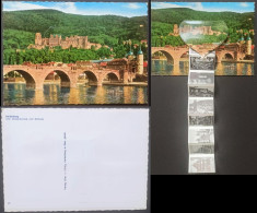 Heidelberg Alte Neckarbrücke Und Schloss & Leporello-Bildchen 1970 Leporello - Heidelberg