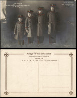 Ansichtskarte  Kinder Des Kronprinzenpaares In Feldgrau - Uniform 1917 - Familles Royales