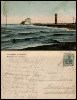 Cuxhaven Seepavillon Und Leuchtturm 1908  Gel, Schiffspoststempel Hamburg - Cuxhaven