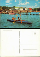 Ansichtskarte Sierksdorf Strand Ostsee Urlauber Im Paddelboot 1975 - Andere & Zonder Classificatie