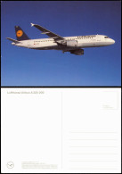 Ansichtskarte  Flugzeug Airplane Avion Lufthansa Airbus A320-200 1990 - 1946-....: Ere Moderne