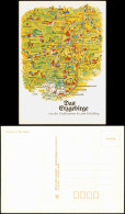 Landkarte Erzgebirge Greifenstein Fichtelberg Westlicher Teil 1988 - Otros & Sin Clasificación