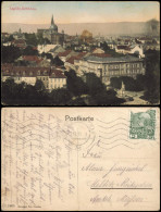 Postcard Teplitz-Schönau Teplice Straßenblick, Stadt 1911 - Czech Republic