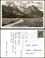 Ansichtskarte Garmisch-Partenkirchen Umland-Ansicht; Berge Und Wiesen 1952 - Garmisch-Partenkirchen