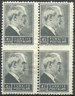 Turkey; 1942 1st Inonu Issue 4 1/2 K. ERROR "Partially Imperf." - Unused Stamps