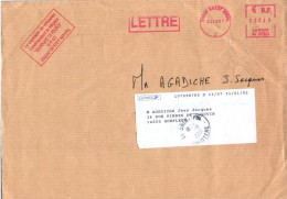 ENVELOPPE AVEC CACHET OFFICIEL DU COMMANDANT GEORGES LEYGUES - LE 04/10/2001 - Posta Marittima