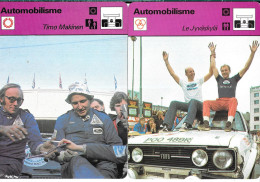 GF1978 - FICHES EDITION RENCONTRE - RALLY - TIMO MAKINEN - LE JYVASKYLA - Andere & Zonder Classificatie