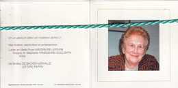 Diana De Backer-Lefevre, Knokke 1927, Kuurne 2009. Foto - Avvisi Di Necrologio
