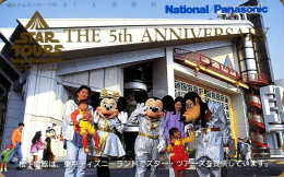 Télécarte Du Japon Disney.  Japan Phonecard Disney.  "Star Tours - 5th Anniversary".   (NEUVE - UNUSED). - Disney