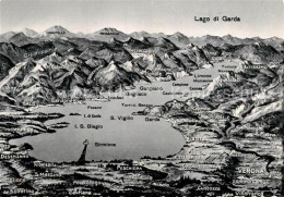 72949357 Lago Di Garda Gardasee Und Umgebung Alpenpanorama Aus Der Vogelperspekt - Autres & Non Classés