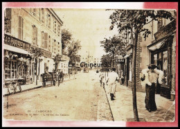 14 - CABOURG --L'Avenue De La Mer - L'Hotel Du Casino -commerces---attelage -animé - Cabourg