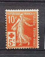 05 - 24 - France - Semeuse N° 147 * - MH - Croix Rouge De 1914 - Ongebruikt