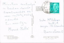 55057. Postal OSERA (Zaragoza) 1969. Vista De Plaza Generalisimo De Santander - Covers & Documents