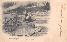 La CONDAMINE-Châtelard (Basses-Alpes) - Atrophiée Des Montagnes - Toilette Champêtre - Magnan Ed - Voyagé 1904 (2 Scans) - Sonstige & Ohne Zuordnung