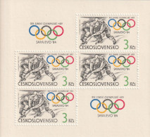 TCHECOSLOVAQUIE - BLOC N°62 ** (1984) Jeux Olympiques D'hiver à Sarajevo. - Hojas Bloque