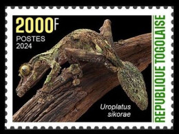 TOGO 2024 STAMP 1V 2000F - CAMOUFLAGE - GECKO GECKOS REPTILES - MNH - Altri & Non Classificati