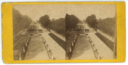 PHOTO Stéréo Format 17,5 X 8,6 Cm SAINT CLOUD Le Parc Allées Des Statues - Fotos Estereoscópicas