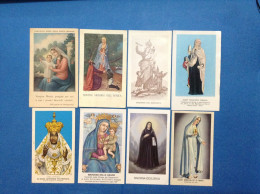 Lotto Da 8 Santini Holy Card Image Pieuse Tutti Differenti - Devotion Images