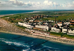 72947106 Borkum Nordseebad Fliegeraufnahme Mit Strand Borkum - Borkum