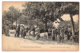 Giat (63) - La Foire Aux Veaux (1920). Correspondance Au Dos. - Autres & Non Classés