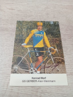 Signé Cyclisme Cycling Ciclismo Ciclista Wielrennen Radfahren MORF KONRAD 1989) - Cycling