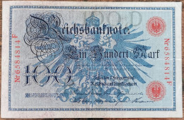 Billet Allemagne 100 Mark 7 - 2 - 1908 / Reichsbanknote / Rouge - 100 Mark