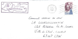 ENVELOPPE AVEC CACHETS CORVETTE GEORGES LEYGUES  - CACHET Z.M.O.I. 80 AU DOS - LE 25/5/1982 - Seepost