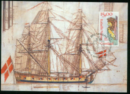 Mk Greenland Maximum Card 1996 MiNr 294 | Figureheads From Greenlandic Ships, "Blaa Hejren" #max-0061 - Maximumkaarten