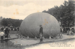 CPA  77 MORET SUR LOING CONCOURS DE PECHE 1912 GONFLEMENT DU BALLON - Moret Sur Loing