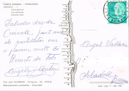 55064. Postal CREIXELL (Tarragona) 1976. Fechador C.E.M. Especial Motorizado Creixell-Torredembarra - Lettres & Documents