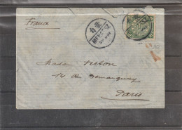 LETTRE DE 1906 MONGTZE POUR PARIS - Briefe U. Dokumente